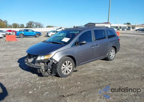 2014 Honda Odyssey Ex z USA, uszkodzony, nr VIN 5FNRL5H42EB008564